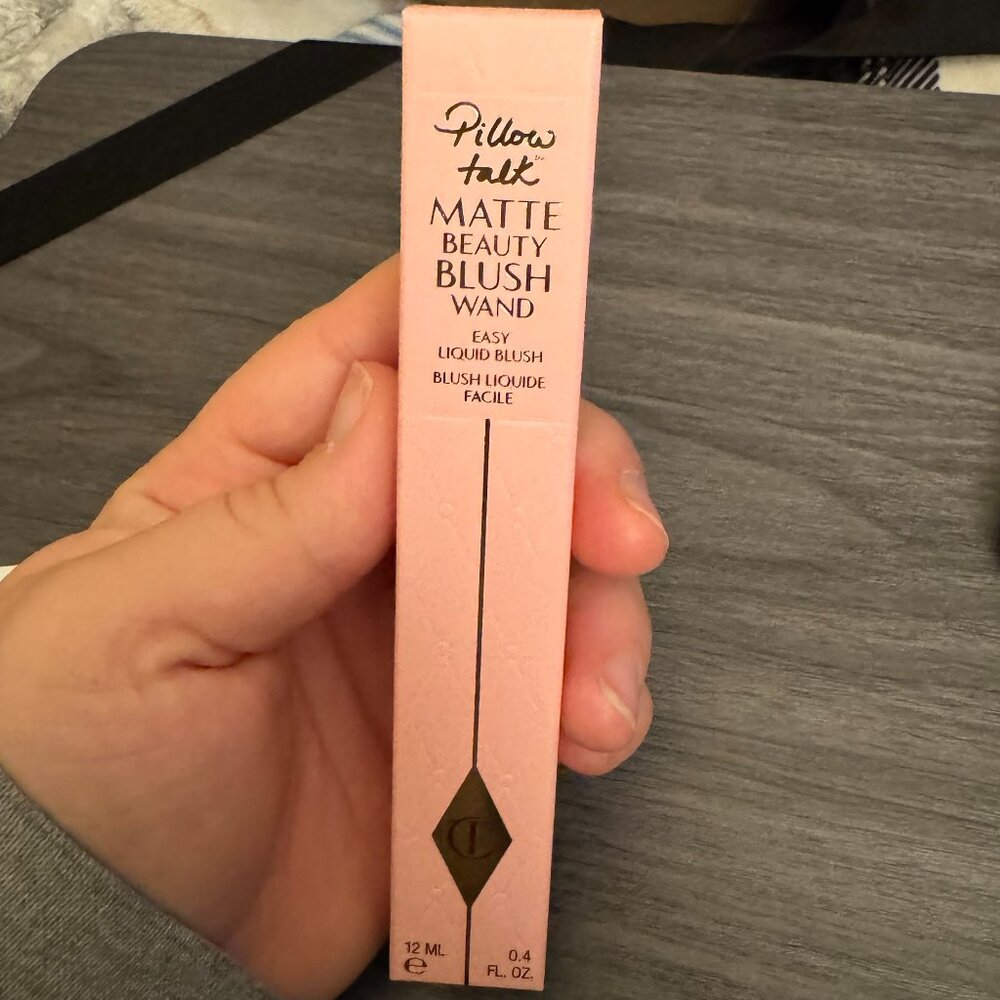 Charlotte Tilbury Matte Beauty Blush Wand Liquid Blush in color Pillow Talk